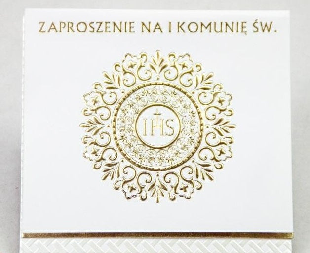 zaproszenie KOMUNIA ŚWIĘTA 10szt 8145
