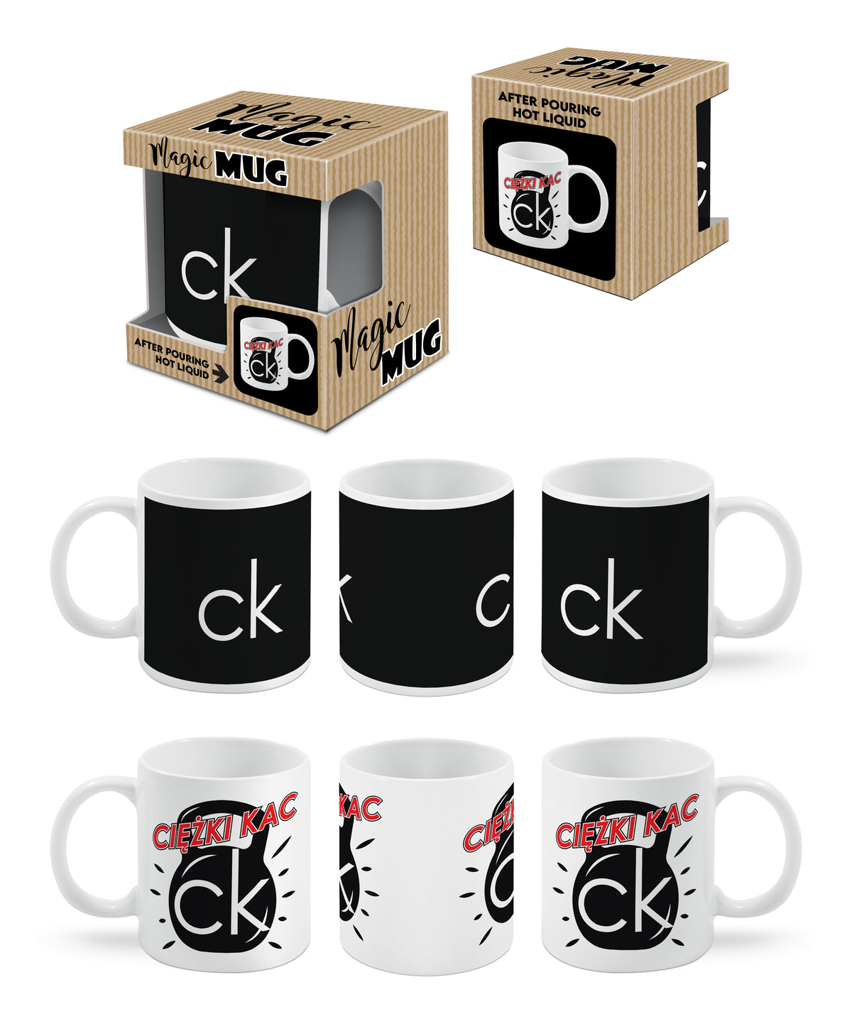 kubek magiczny 300ml CIĘŻKI KAC