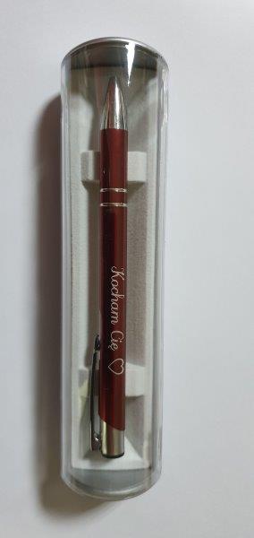 Długopis w etui z napisem  " Kocham Cię "