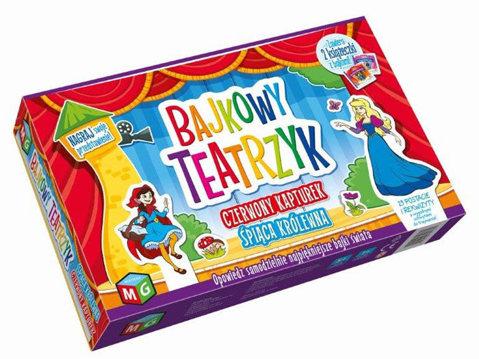 bajkowy teatrzyk CZERWONY KAPTUREK / ŚPIĄCA KRÓLEWNA