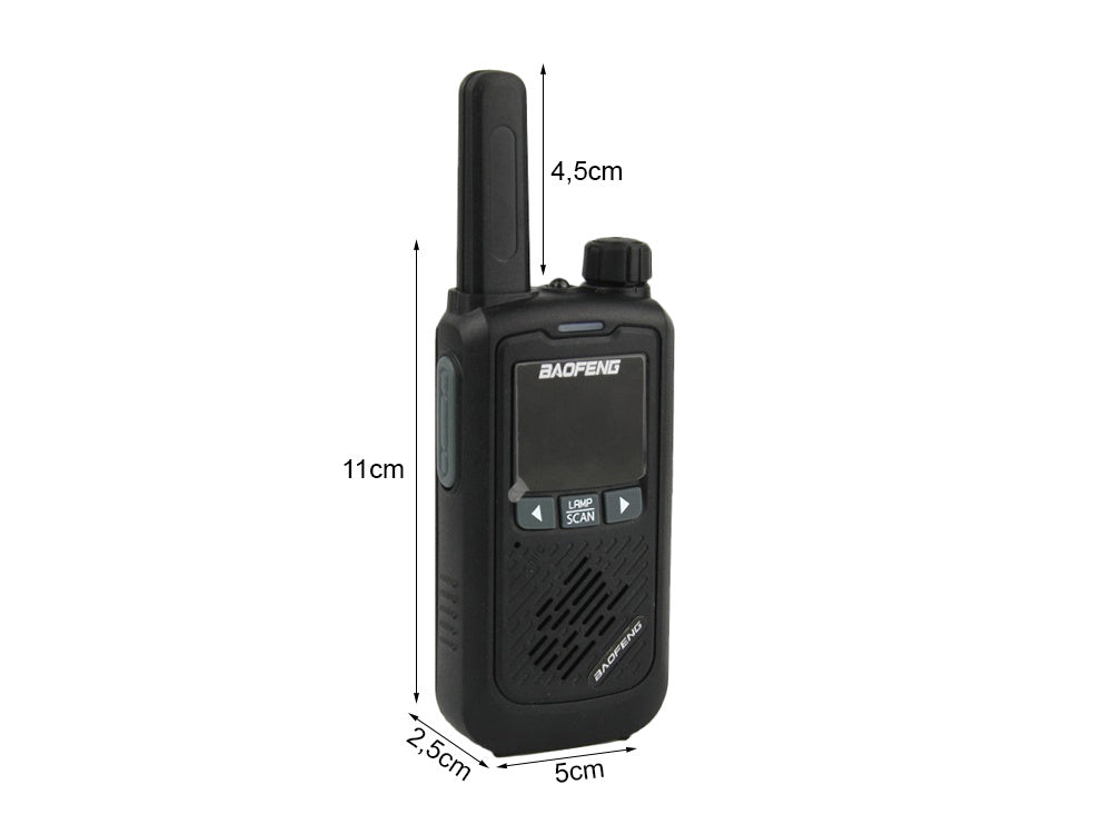 krótkofalówki walkie talkie baofeng bf-t17 radiotelefon zestaw latarka 2szt