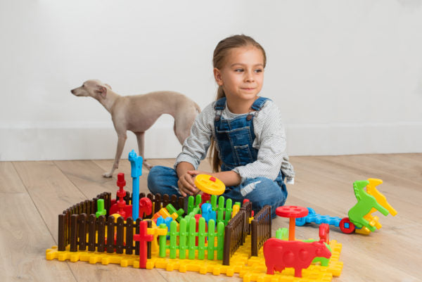 klocki konstrukcyjne MINI FARMA 31el.