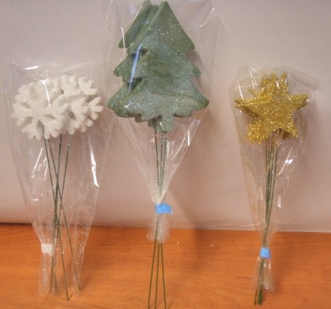 ozdoba  4szt. na piku mix | 2669