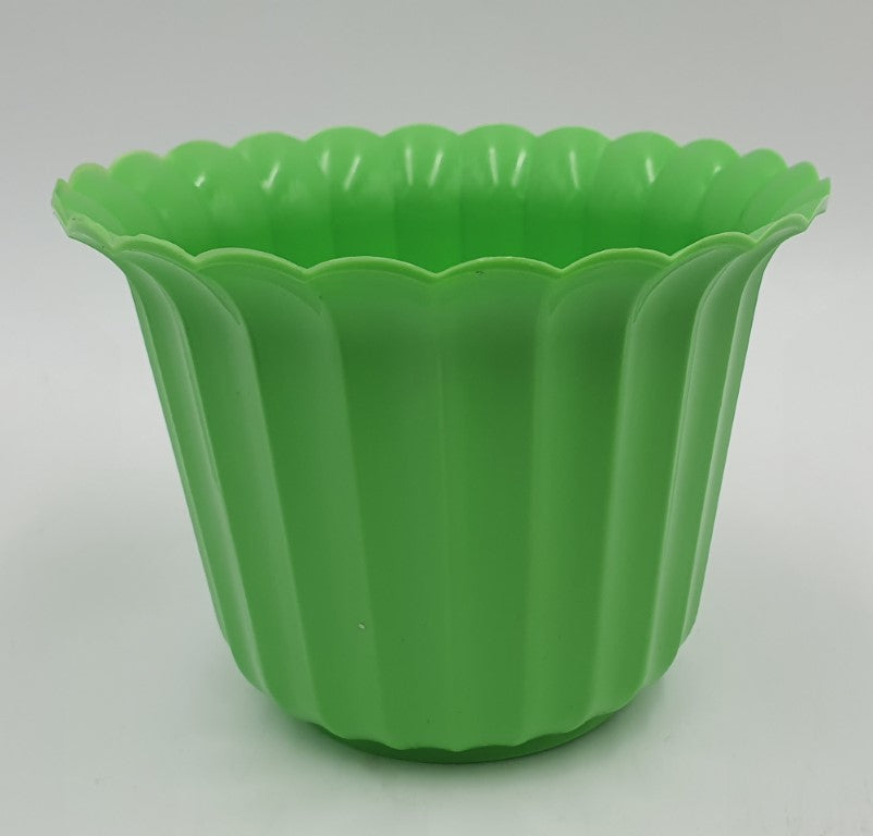 osłonka/doniczka MUSZELKA 9cm JASNO ZIELONA 20szt