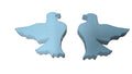 gołąb styropianowy 2szt. brokat 15/2cm | 536