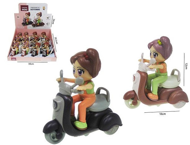 figurka na skuterze 10-5cm z napędem 2-rodzaje H13072R