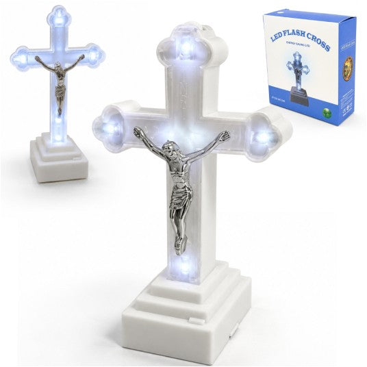 krzyż lampka led na baterie 14cm  A7446