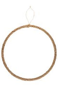 ring metalowy pokryty jutowym sznurkiem rozm. 30cm. SMJ-0338